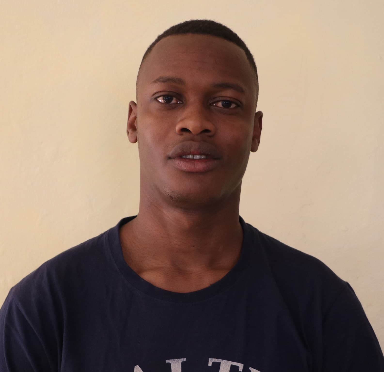 Front of men's Basic Tee in black.